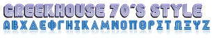 GreekFont 70's Style Font