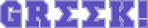 Greek House Collegiate Outline Font